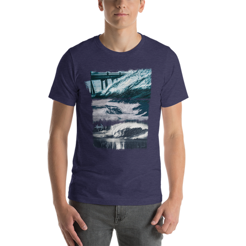 Triple Wave Short-Sleeve Unisex T-Shirt