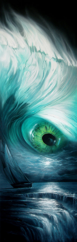 papas　「eye of the storm」抽象画 アクリル画　F12 Eye of the Storm