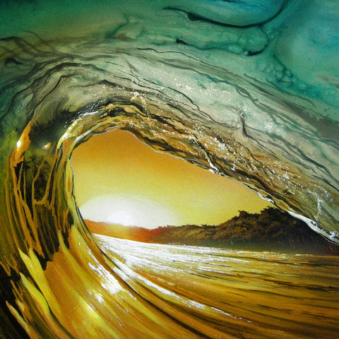 Gold Green Burst