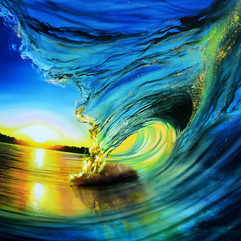 Stained Blue Glass