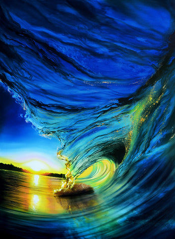 Stained Blue Glass