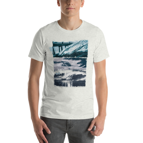 Triple Wave Short-Sleeve Unisex T-Shirt