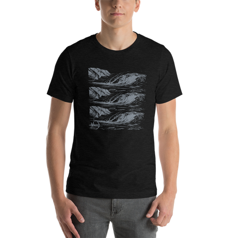 Wave Sketch Short-Sleeve Unisex T-Shirt